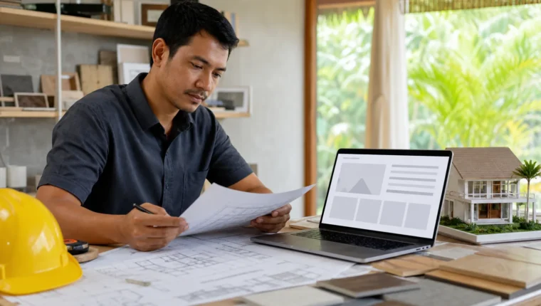 Construction professional preparing a useful partner article for Cebu homeowners